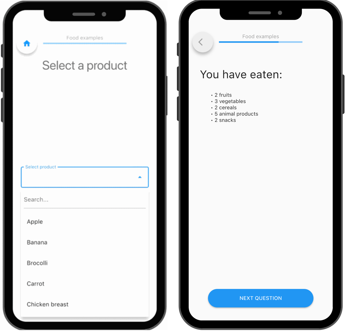 tracking dietary balance in the m-path app.
